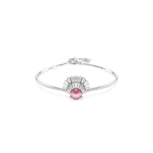 Swarovski Idyllia Rhodium Plated Pink Shell Pink Bangle
