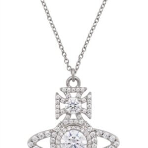 Vivienne Westwood Silver Crystal Norabelle Orb Necklace – Silver