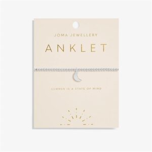 Joma Silver Moon Anklet – Silver