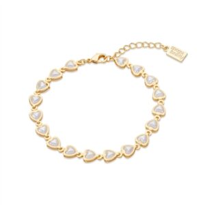 August Woods Gold and White Center Bracelet – Gold
