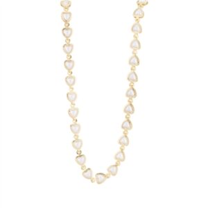 August Woods Gold and White Center Necklace – Gold
