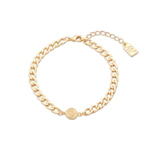August Woods Gold Shell Chain Bracelet – Gold