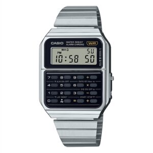 Casio Antique CA-500WE-1AEF Stainless Metal Bracelet Calculator Watch
