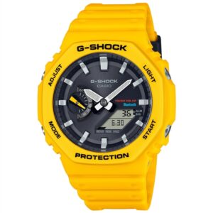 Casio G-Surprise GA-B2100C-9AER Yellow Resin Strap Bluetooth Sun Aggregate Watch