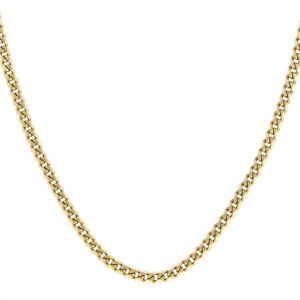 Boss Gold Curb Chain Necklace