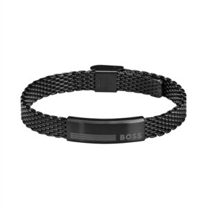 Boss Mesh Alen Black IP Bracelet