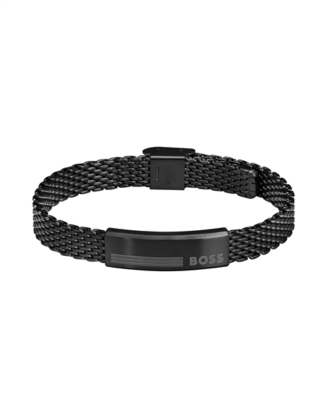 Boss Mesh Alen Black IP Bracelet