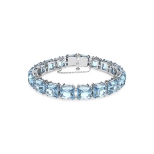 Swarovski Square Cut Blue Millenia Tennis Bracelet