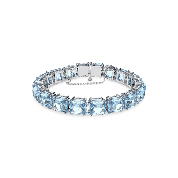 Swarovski Square Cut Blue Millenia Tennis Bracelet