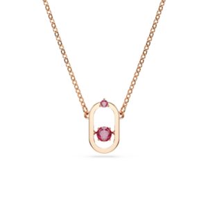 Swarovski Oval Rose Gold UNA Pendant Necklace