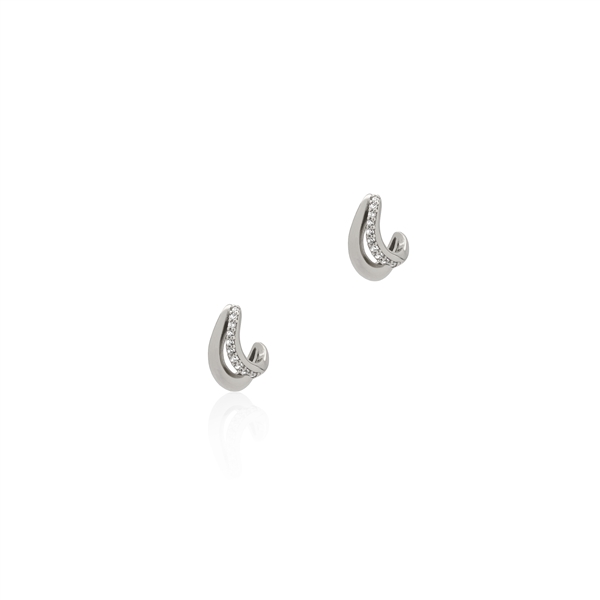 Search + In finding Braveness Silver Earrings - Silver