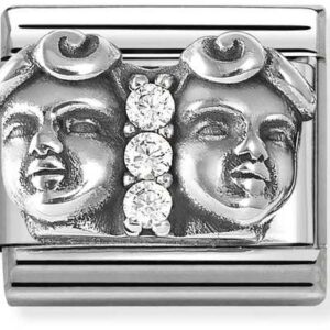 Nomination Crystal Gemini Twins Charm