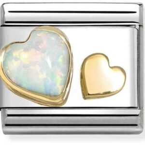 Nomination White Opal Middle Allure