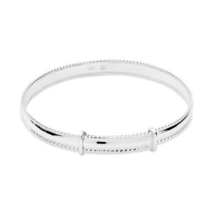 Argento Silver Extendable Child Bangle – Silver