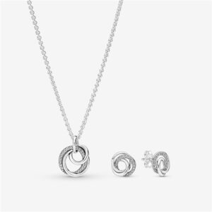 Pandora Circle of relatives Circles Present Set – Silver
