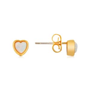 August Woods Gold Petite Opal Middle Earrings – Gold