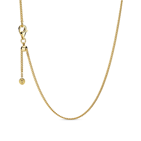 Pandora Gold Curb Chain Necklace