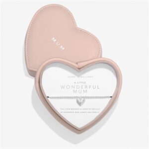 Joma Boxed Wonderful Mum Heart Bracelet – Silver