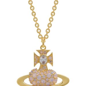 Vivienne Westwood Gold Agnatha Lilac Bas Relief Necklace – Gold