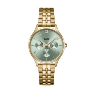 CLUSE Gold Minuit Multifunction Sage Watch – Gold