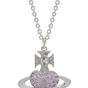 Vivienne Westwood Silver Agnatha Lilac Bas Relief Necklace – Silver