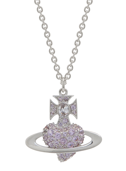 Vivienne Westwood Silver Agnatha Lilac Bas Relief Necklace - Silver