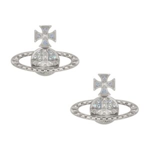 Vivienne Westwood Silver Mayfair Vitrail Stud Earrings – Silver
