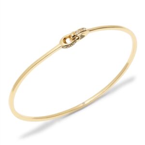 Coach Gold Interlinked Pavé C Bangle – Gold