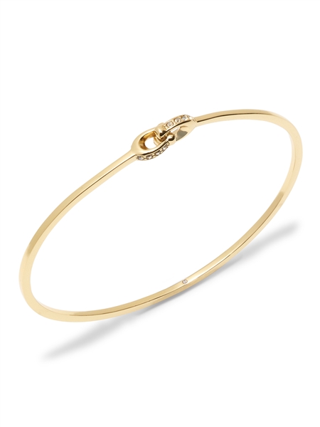 Coach Gold Interlinked Pavé C Bangle - Gold