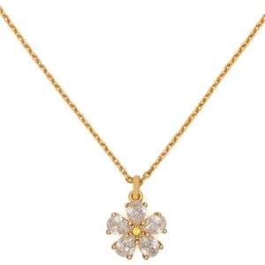 Kate Spade New York Gold Crystal Bloom Necklace – Gold