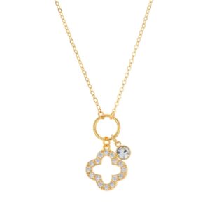 Karma Gold Clover Slide Necklace – Gold