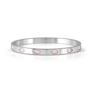 Nomination Beautiful Bangles Silver Crimson Oval Crystal Huge Bangle