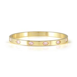 Nomination Lovely Bangles Gold Purple Oval Crystal Huge Bangle