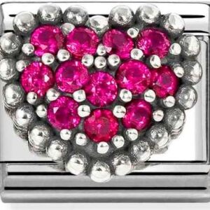 Nomination Purple Crystal Raised Middle Allure
