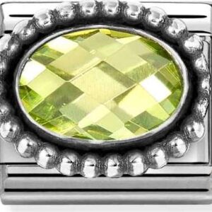 Nomination Inexperienced Stone Beaded Allure