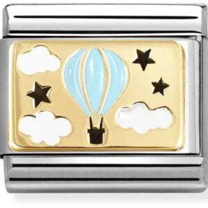 Nomination Hot Air Balloon Blue Charm
