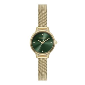 Olivia Burton Gold Mini Classic Green Watch