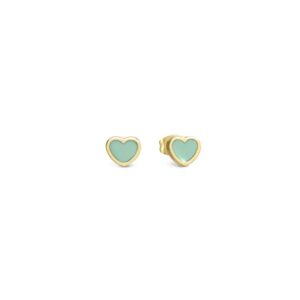 Nomination Emosfere Gold Inexperienced Middle Stainless Metal Stud Earrings