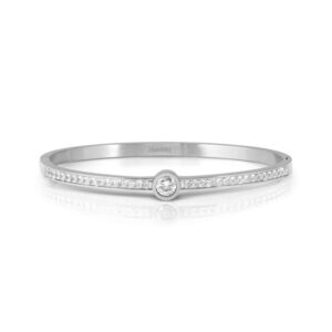 Nomination Lovely Bangles Silver White Circle Crystal Small Bangle