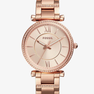 Fossil Carlie Rose Gold Tone Watch ES4301