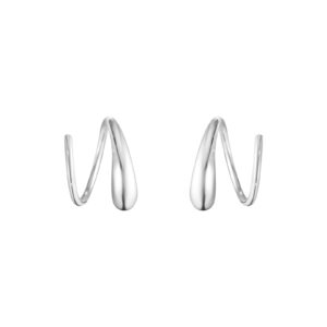 Georg Jensen Mercy Sterling Silver Swirl Earrings 10015148
