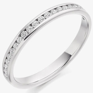 Platinum 0.25ct Diamond Part-Eternity Ring (P) HET2088 PLAT P
