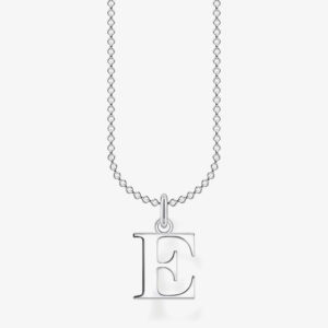 THOMAS SABO Silver Letter E Necklace KE2014-001-21-L45V