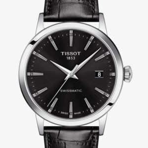 Tissot Mens T-Vintage Dream Swissmatic Automated Black Leather-based Strap Watch T129.407.16.051.00