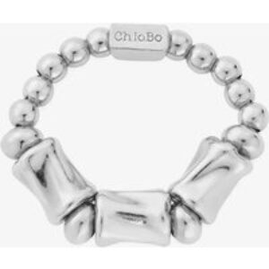ChloBo Silver Chunky Twist Bead Ring SR2TC