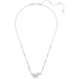 Swarovski Gema Silver Flower Necklace – Adjustable