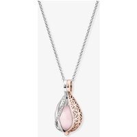 Angel Whisperer Two Tone Tear Of Heaven Life Flower Necklace ERN-TEARLI-RQ-XS-BIR - Image 2
