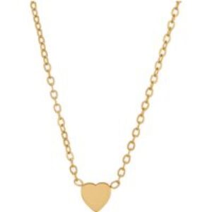 Over & Over Gold Stainless Steel Petite Heart Necklace – Gold