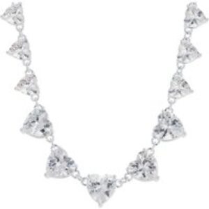 August Woods Silver Statement Heart Necklace