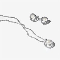 Pandora Treated Freshwater Cultured Pearl & Pavé Gift Set - Silver - Image 2
